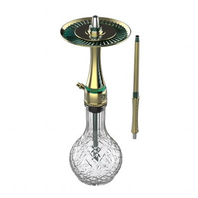 SHISHA MAXX HOOKAH ROYAL EMERALD GOLD